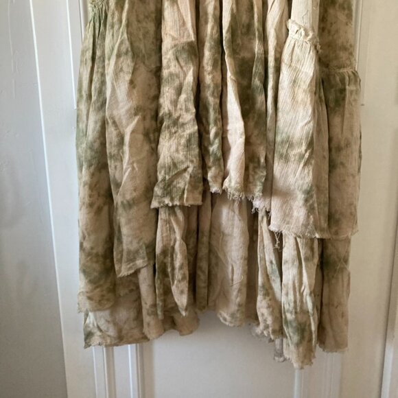 NWT Free People Bali Devon Skirtall Embroidered Olive Drab Sz S - Picture 3 of 8